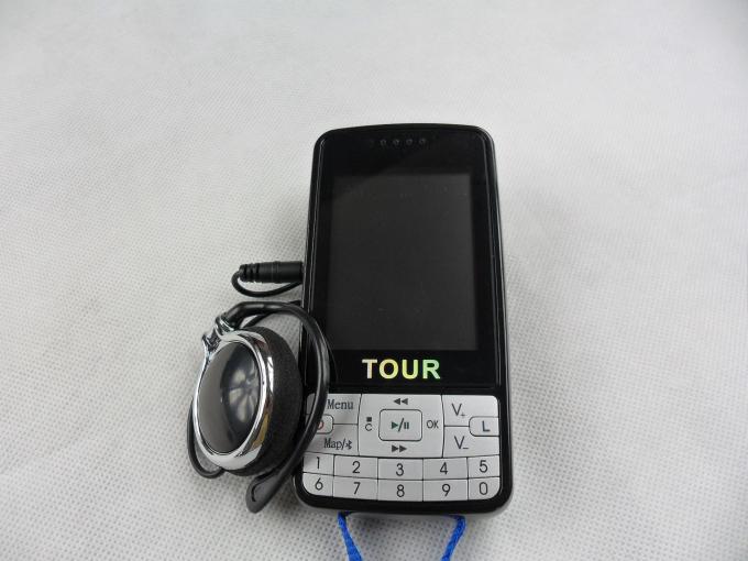 007B Automatic Tour Guide System Dengan Layar LCD, Sistem Pemandu Wisata Hitam, Sistem Mikrofon