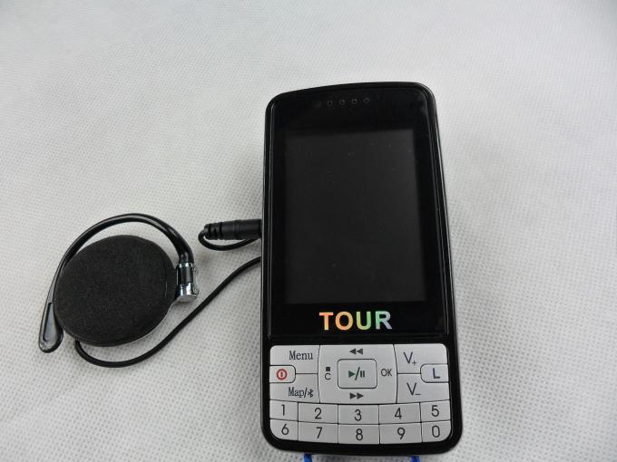 007B Automatic Tour Guide System Dengan Layar LCD, Sistem Pemandu Wisata Hitam, Sistem Mikrofon