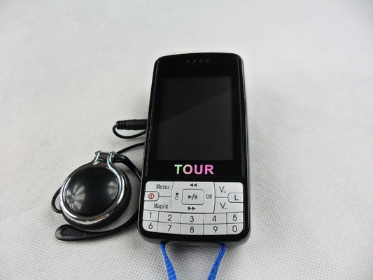 007B Automatic Tour Guide System Dengan Layar LCD, Panduan Audio Digital Hitam