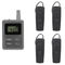 100 Saluran E8 Ear Hanging Wireless Tour Guide System, Peralatan Terjemahan Simultan